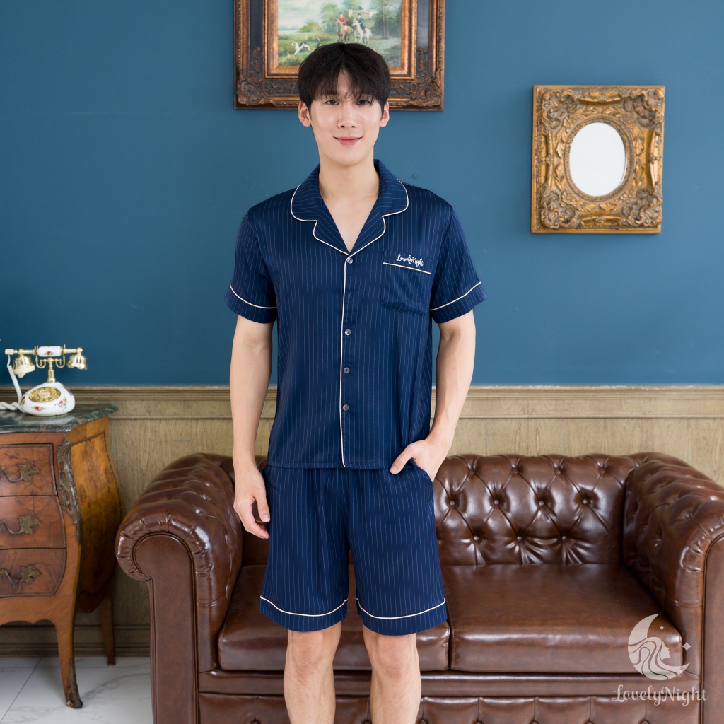 ชุดนอนผู้ชาย LovelyNight แขนสั้น-ขาสั้น Classe A52