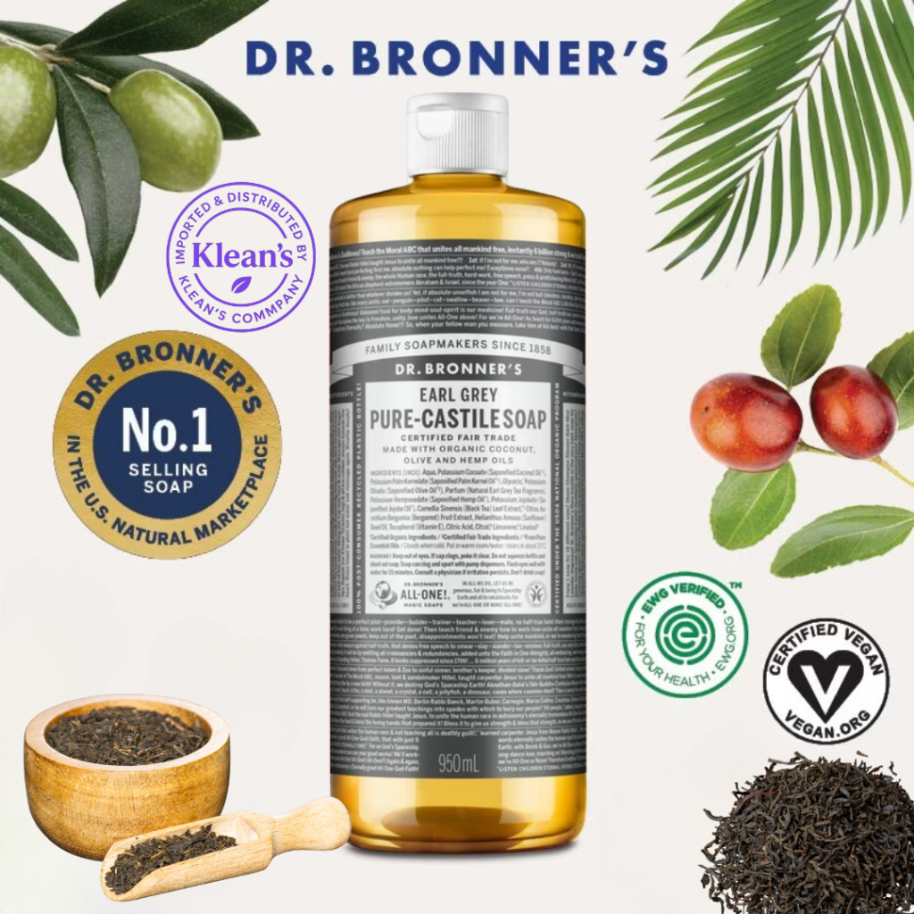 Dr.Bronner’s Earl Grey Magic Soap สบู่น้ำมันธรรมชาติกลิ่นชาเออเกรย์