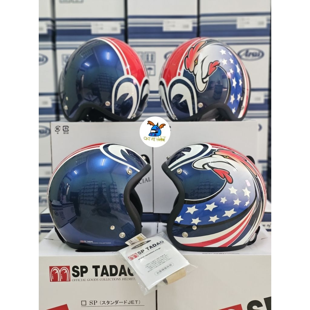 หมวกกันน็อคครึ่งใบ Helmet JET   SP-TADAO 01 (แบรนดังจากญี่ปุ่น) ของแท้  🇯🇵