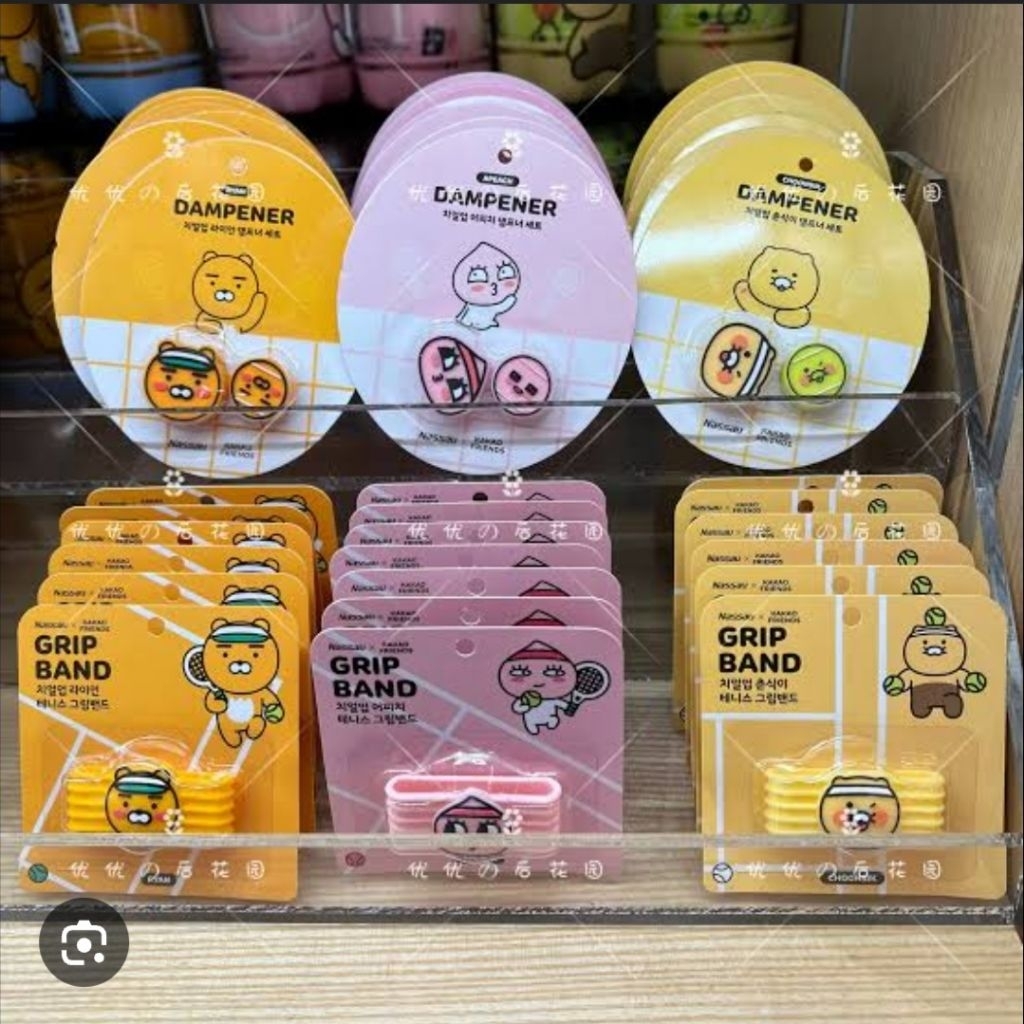 พร้อมส่ง Tennis dampener & Grip band Nassau x Kakao Friends Ryan Choonsik Apeach