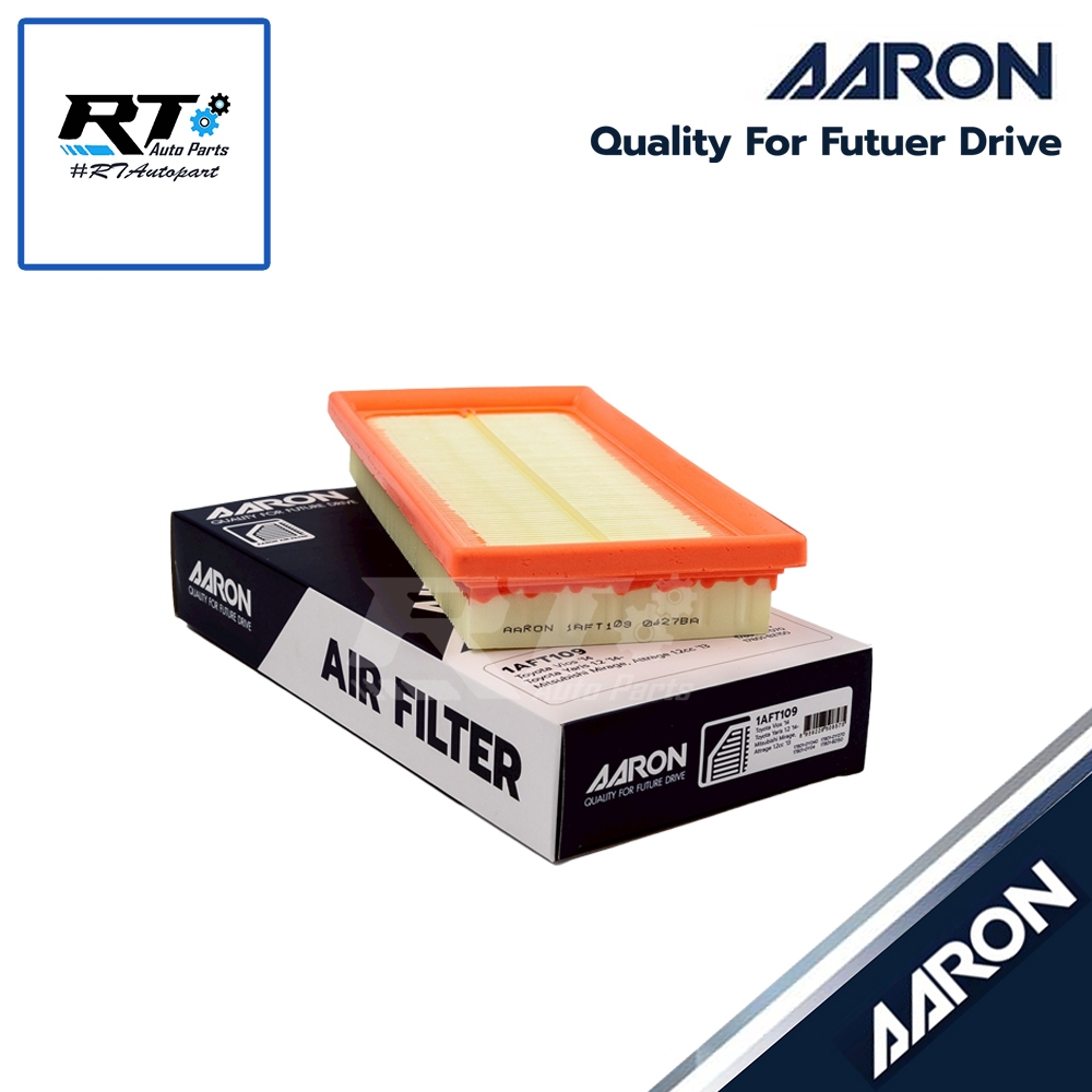 AARON กรองอากาศ Toyota All new Vios Yaris ปี14-21 Ativ ปี17-21 Sienta Avanza ปี13-20 | 1AFT109 | 17801-0Y040