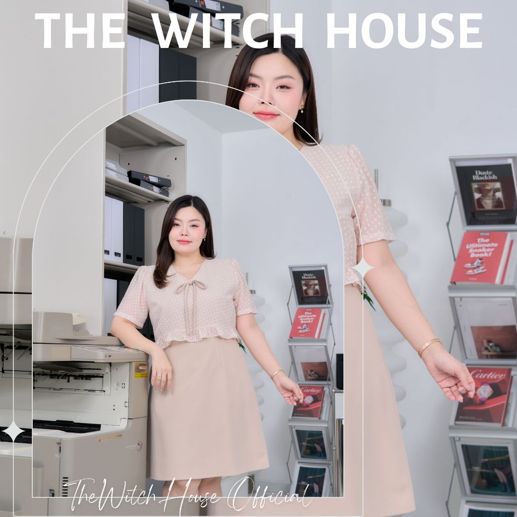 เดรสแต่งครอปลายจุด (W88) The Witch House
