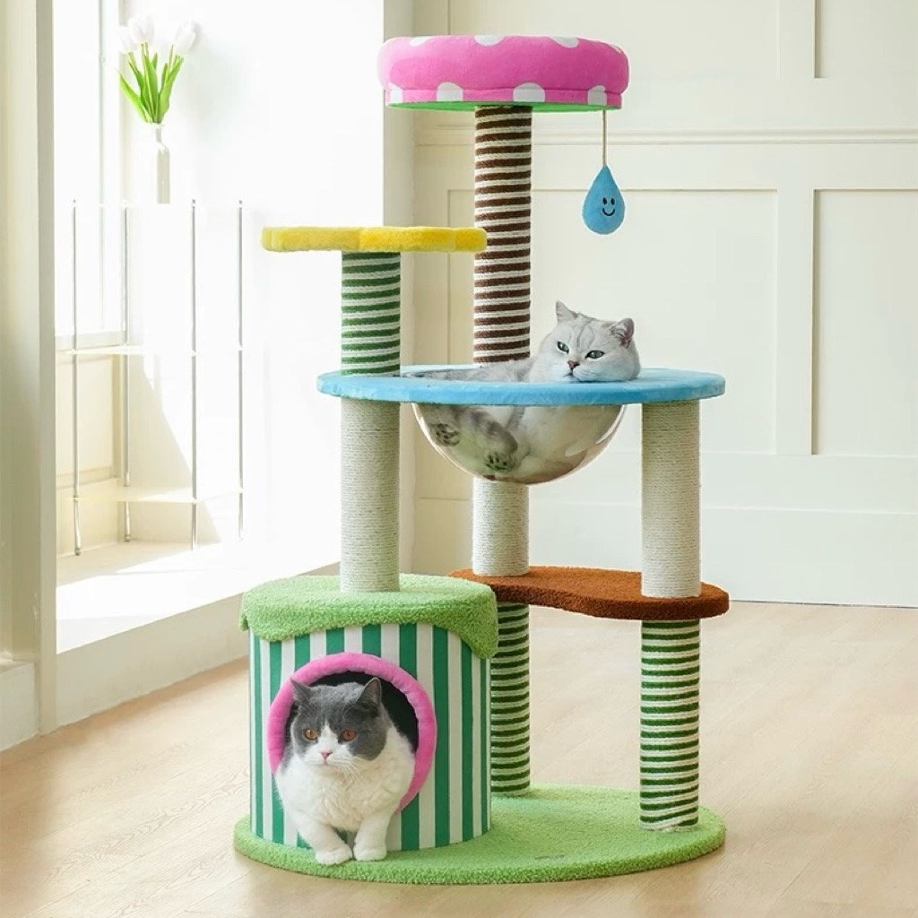 ZEZE Spring & Blossom Garden Cat Condo คอนโดแมว