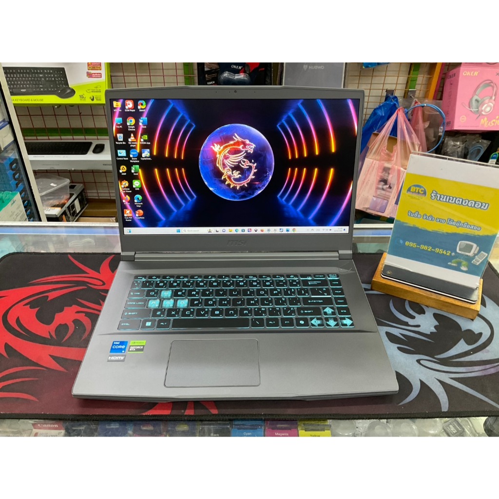 MSI Thin 15 B13UCX-1610TH มือสอง เหมือนใหม่ ใช้งานน้อย