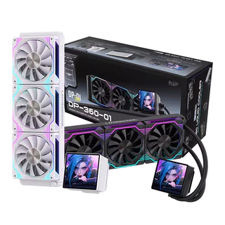 LOVINGCOOL ARGB เมนบอร์ดระบายความร้อน CPU AIO CPU cooling DP240/DP360 จอภาพ DIY 4.0 นิ้ว แสดงรูปภาพ วิดีโอ และ GIF