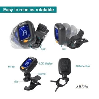 AROMA เครื่องตั้งสายกีตาร์ รุ่น AT101 หรือ AT-01A จูนเนอร์ Tuner AT-101 เครื่องตั้งสาย กีต้าร์ เบส อูคูเลเล่ ไวโอลิน