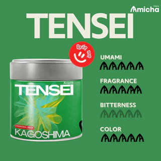 [AMICHA] - Tensei (เท็นเซ) ผงมัทฉะ 100% 🌱 จากเมืองคาโกชิมา ประเทศญี่ปุ่น | Ceremonial grade