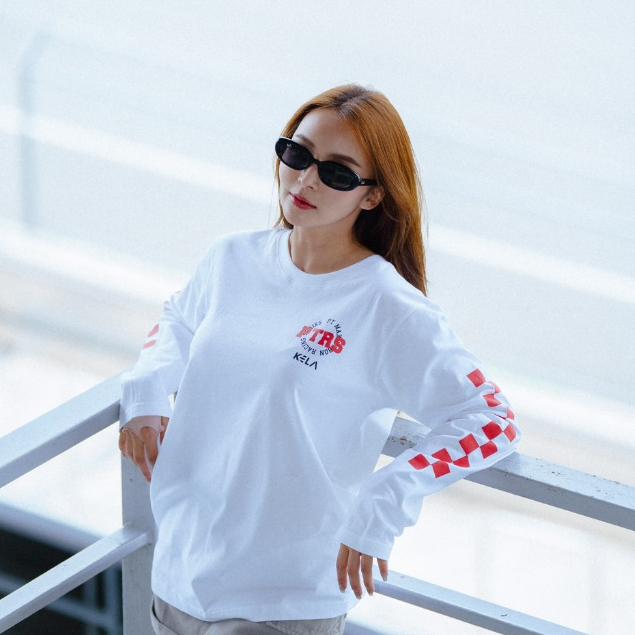 KELA x PTRS WHITE T-SHIRT LONG SLEEVE 2025 / เสื้อยืดแขนยาวสีขาวสกรีนลาย