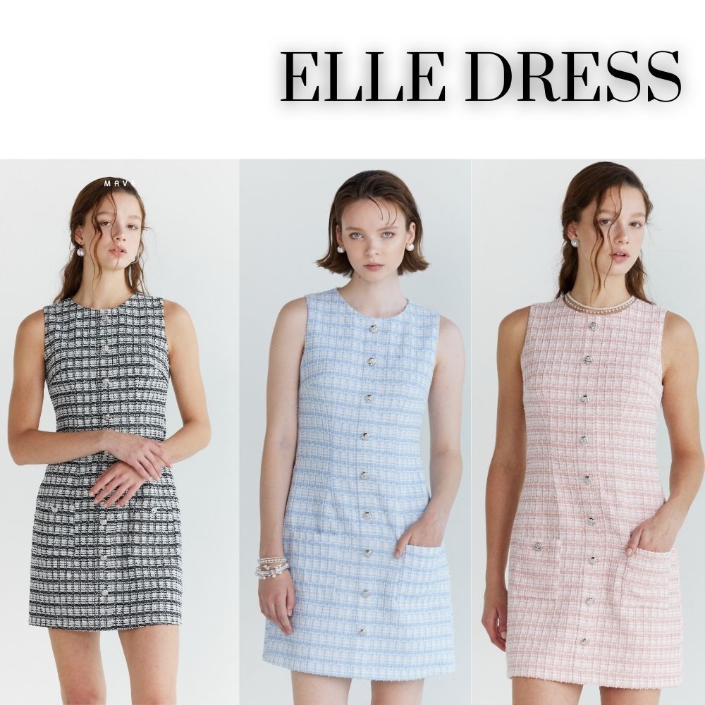 MAVE เดรสรุ่น Elle dress สี Pink,Black,Blue