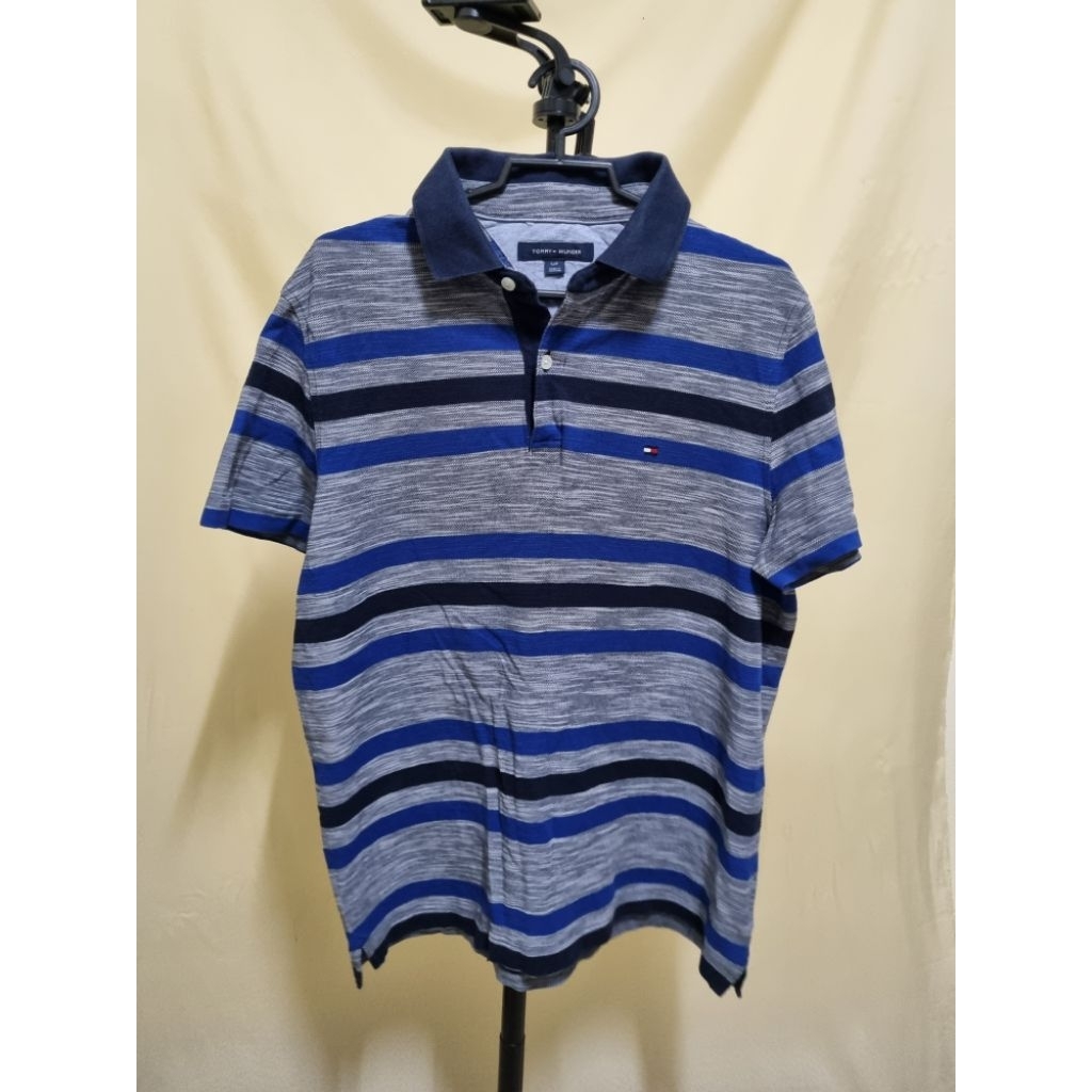 t21. T0MMY H1LFIGER เสื้อคอปกแบรนด์เนมมือสอง