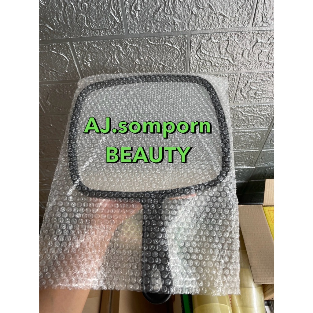 กระจกด้ามจับสีดำManshongพร้อมส่ง