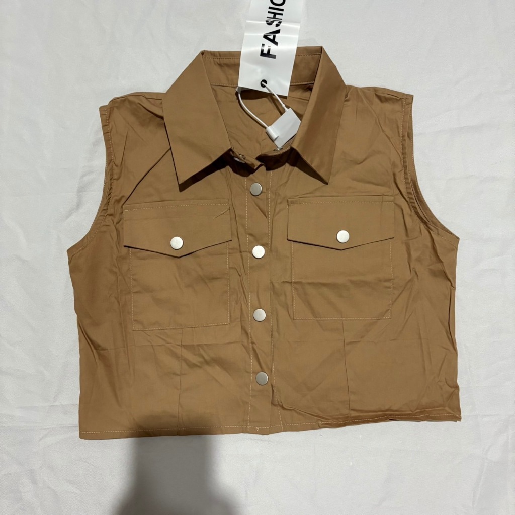 สินค้ามือ 1 เสื้อครอปคอปก งานป้าย As Studio ใหม่ป้ายห้อย