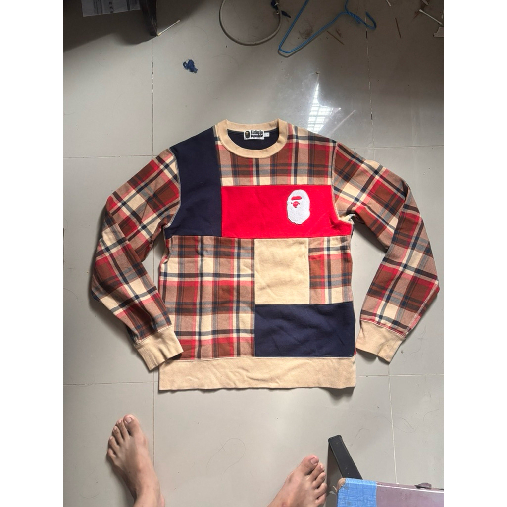 (มือสอง) สเวทเตอร์BAPE SizeL อก42นิ้ว
