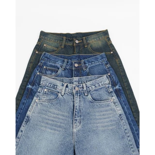 NV016 - Demi Jorts Jeans ยีนส์ขากระบอก 3 ส่วน