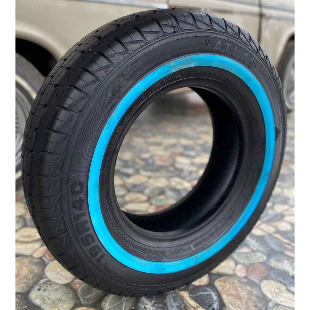 ยางขอบขาว ATLAS 195R14(ราคา 4เส้น)