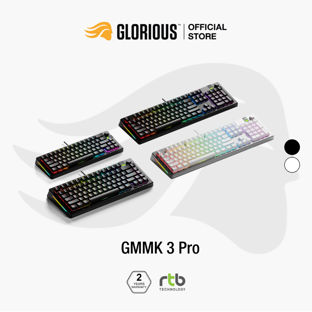Glorious GMMK 3 Pro Prebuilt คีย์บอร์ดเกมมิ่ง Wired Gaming Keyboard