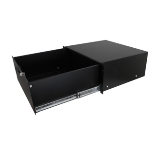 4U Black Rack Drawer with Slam Latch and Key Lock ลิ้นชักแบบ…