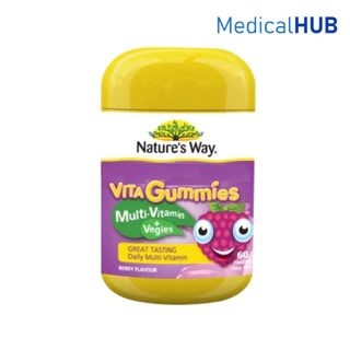 Nature's Way Kids Vita Gummies Multivitamin+Vegies เนเจอร์สเวย์ วิตามินรวม สำหรับเด็ก 60 เม็ด 17789