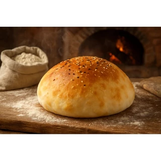 Pita bread (5 pieces in pack), Arabic pita bread, Turkish tombik ekmek, แป้งพิตต้า, พิตต้า,