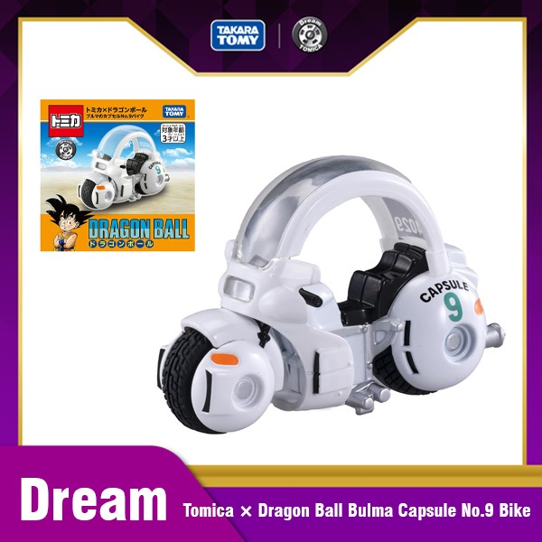 Takara Tomy โทมิก้า โมเดลรถ Dream Tomica × Dragon Ball Bulma Capsule No.9 Bike