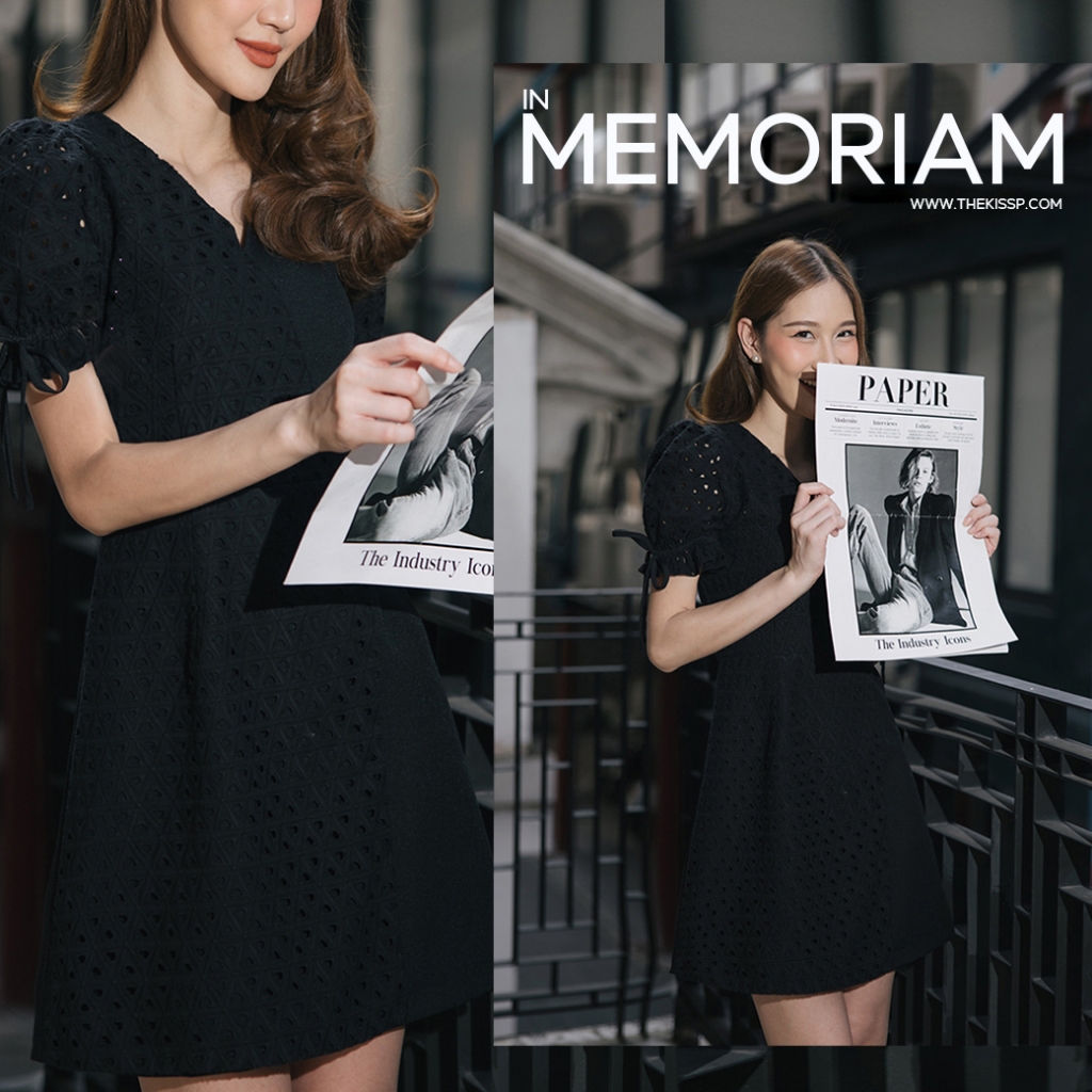 IN MEMORIAM' DRESS (SUPER IMMORTAL BLACK collection)