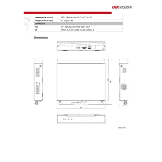 HIKVISION ชุดกล้องวงจรปิด IP wifi kit 2MP รุ่น NK42W08H(E) : DS-7108NI-K1/W/M + DS-2CV1023G2-LIDW