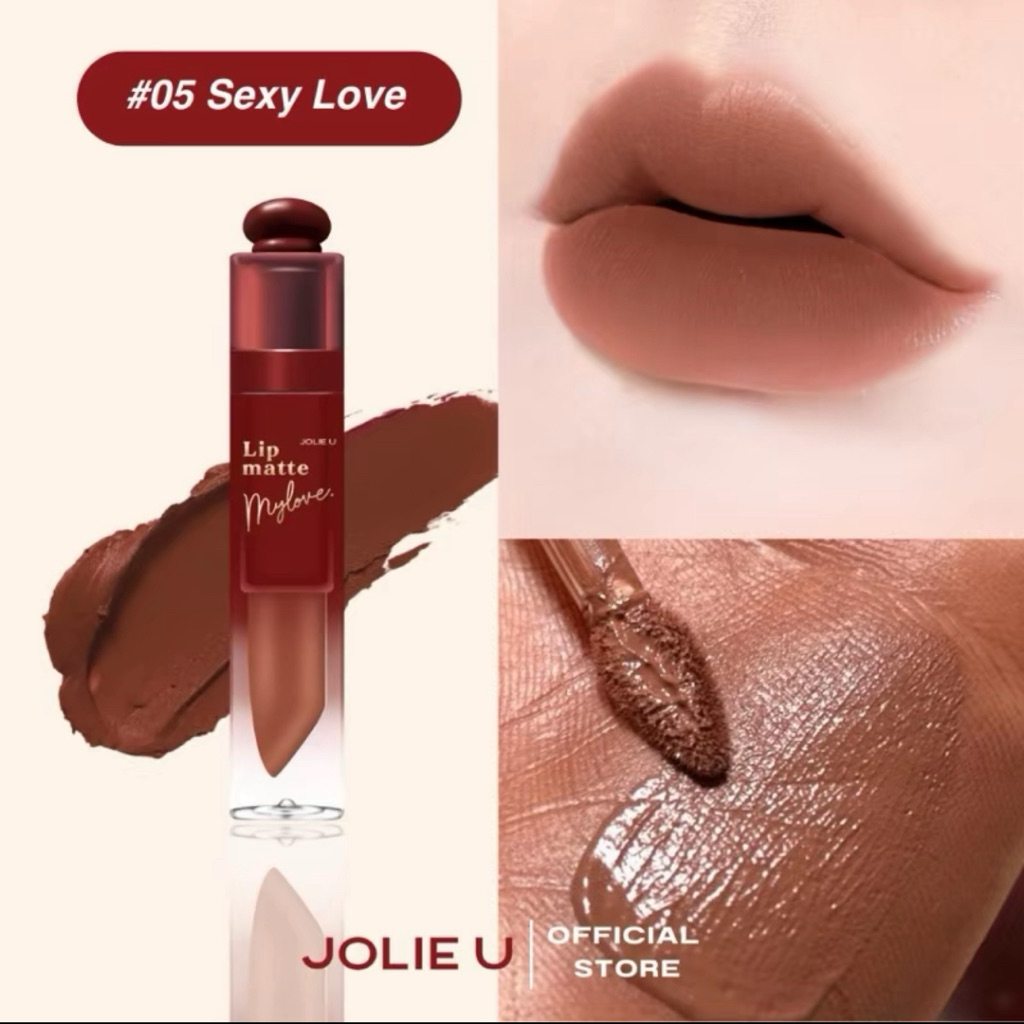 ลิปสติกสีที่ตามหากัน 05 Sexy love Jolie u lipstick matte smooth nude 4g. หมดแล้วหมดเลยค่า