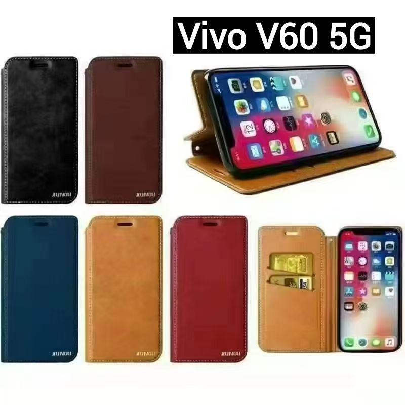 Vivo V60 Lite 5G/Vivo V60 5Gตรงรุ่น(ส่งในไทย)เคสฝาพับVivo V60 Lite/Vivo V60เคสกระเป๋าเปิดปิดแบบแม่เห