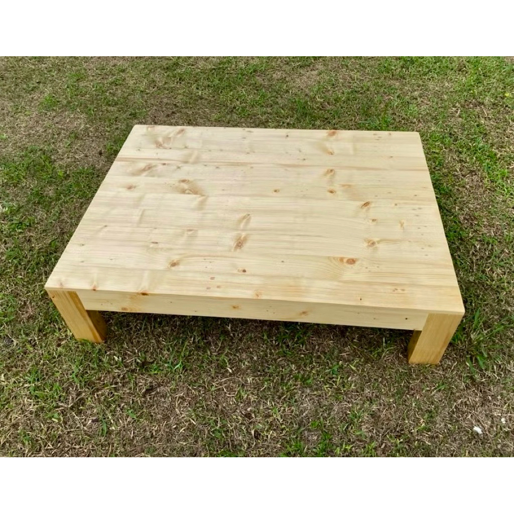 โต๊ะไม้ โต๊ะญี่ปุ่น 90 X 90 X 20 CM. สวยงาม แข็งแรง รับงานสั่งทำตามแบบ‼️‼️‼️