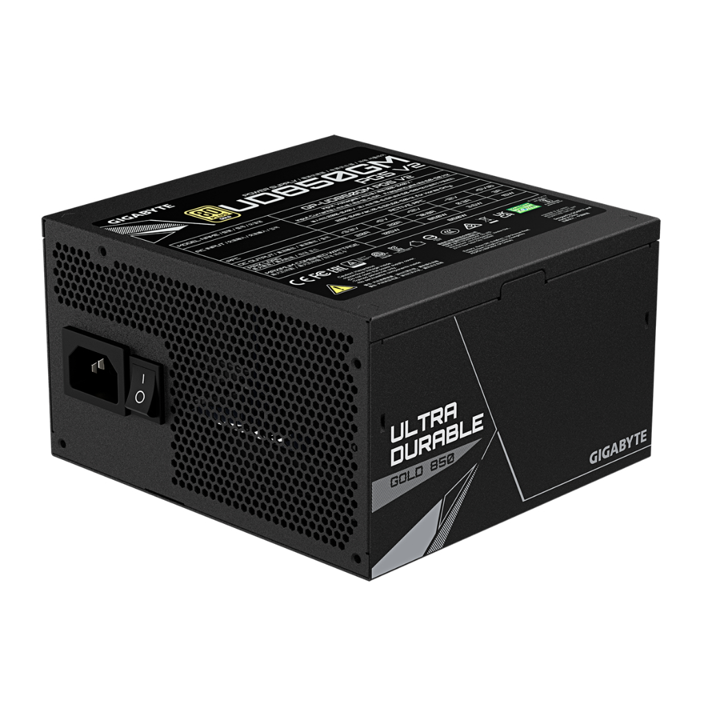 GIGABYTE UD850GM PG5 V2 80+ GOLD POWER SUPPLY MODULAR (GP-UD850GM PG5 V2-EU) ราคา ถูกที่สุด ดีลบีเคเค แกลเลอรีภาพที่ 4
