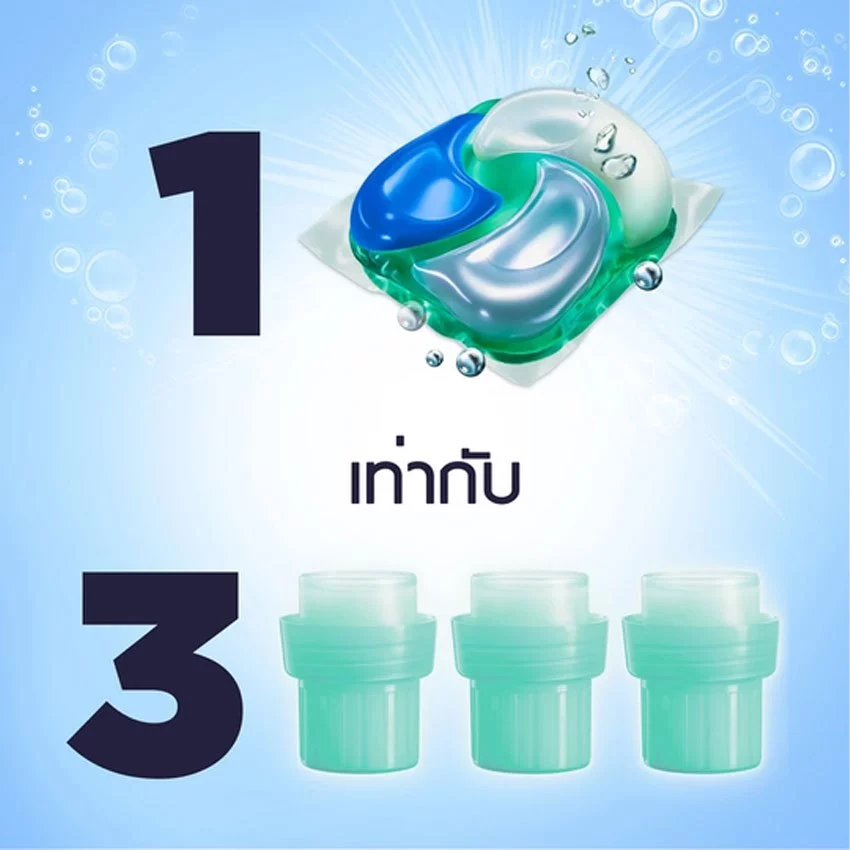 [แพ็คสุดคุ้ม 1+ 1] ดาวน์นี่ ผลิตภัณฑ์ซักผ้า เจลบอล 4 อิน 1 สูตรเข้มข้น ขจัดคราบ ถุงเติม 25 ลูก X 2 DOWNY DETERGENT GEL thumbnail 9