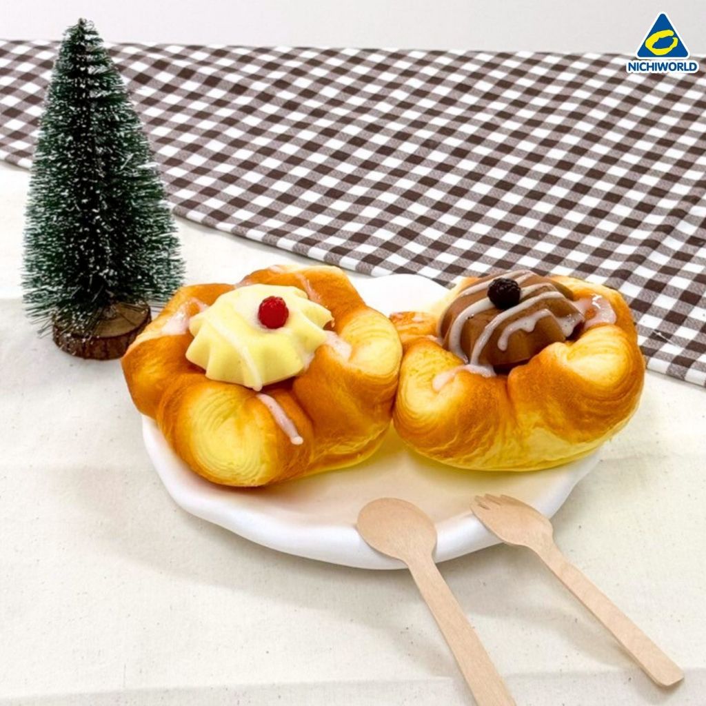 Squishy Food Model Pudding Bun สควิช พุดดิ้งบัน เบเกอรี่นิ่มเด้ง คลายเครียด ติดตู้เย็นได้ รหัส PN477