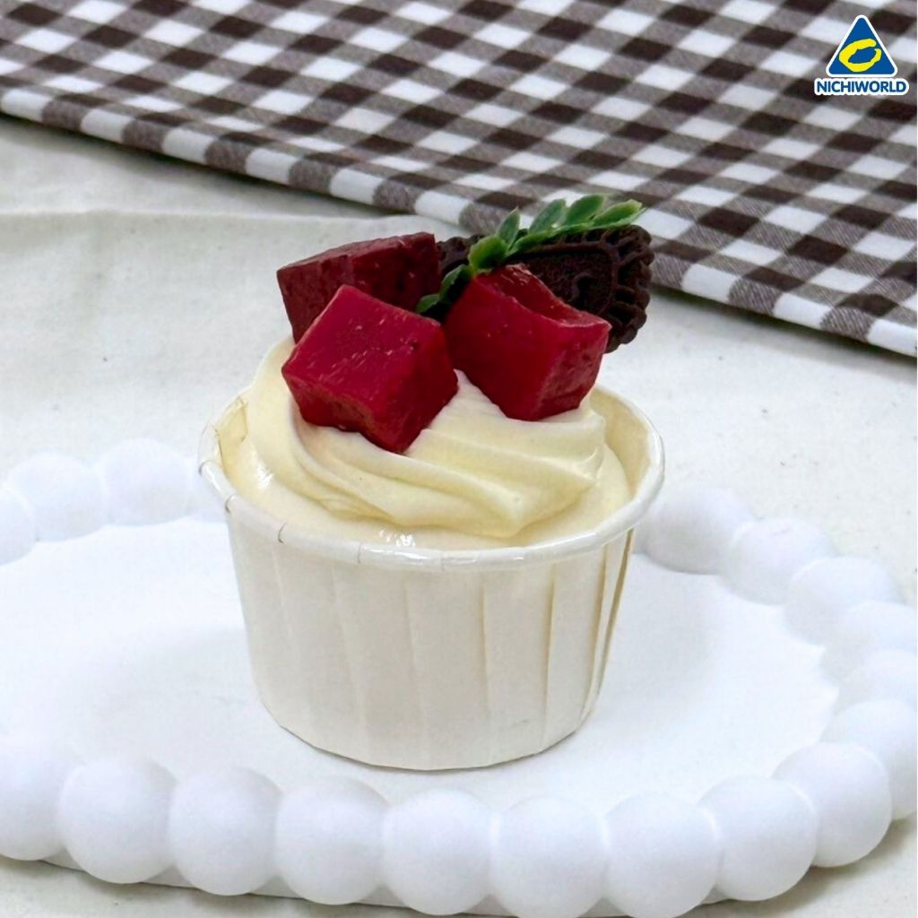 Squishy Food Model Cupcake สควิช คัพเค้ก ของเล่นนิ่มเด้ง คลายเครียด ติดตู้เย็นได้ รหัส PN491 - รูปที่ 2