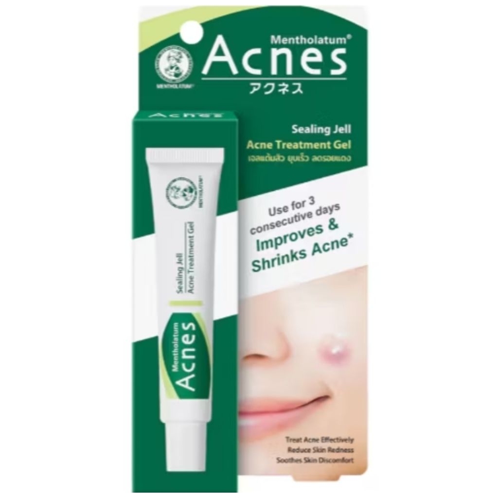 เจลแต้มสิว เมนโทลาทั่ม แอคเน่ส์ Mentholatum acnes spots sealing gel clear 18g