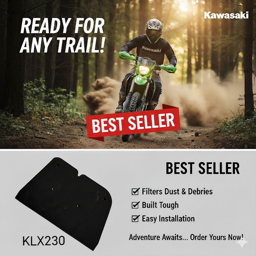 กรองอากาศ​ ไส้กรองอากาศ​ Kawasaki​ KLX230