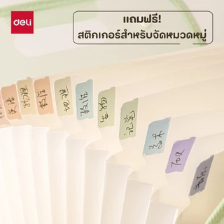 แฟ้มหีบเพลง 13 ช่อง รุ่น PM02 กันน้ำ จุได้เยอะ (3 สี/จำหน่าย 1 เล่ม) - Expanding Files