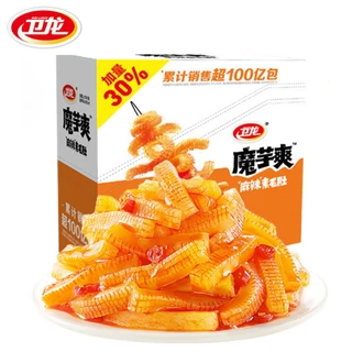 400 กรัม พร้อมส่ง หมึกกรุบ ขนมบุก เว่ยหลง แบบกล่อง (เพิ่มปริมาณ 30%) ขนมทานเล่น อร่อย ปรุงรสหม่าล่า (1กล่อง 20ซอง)
