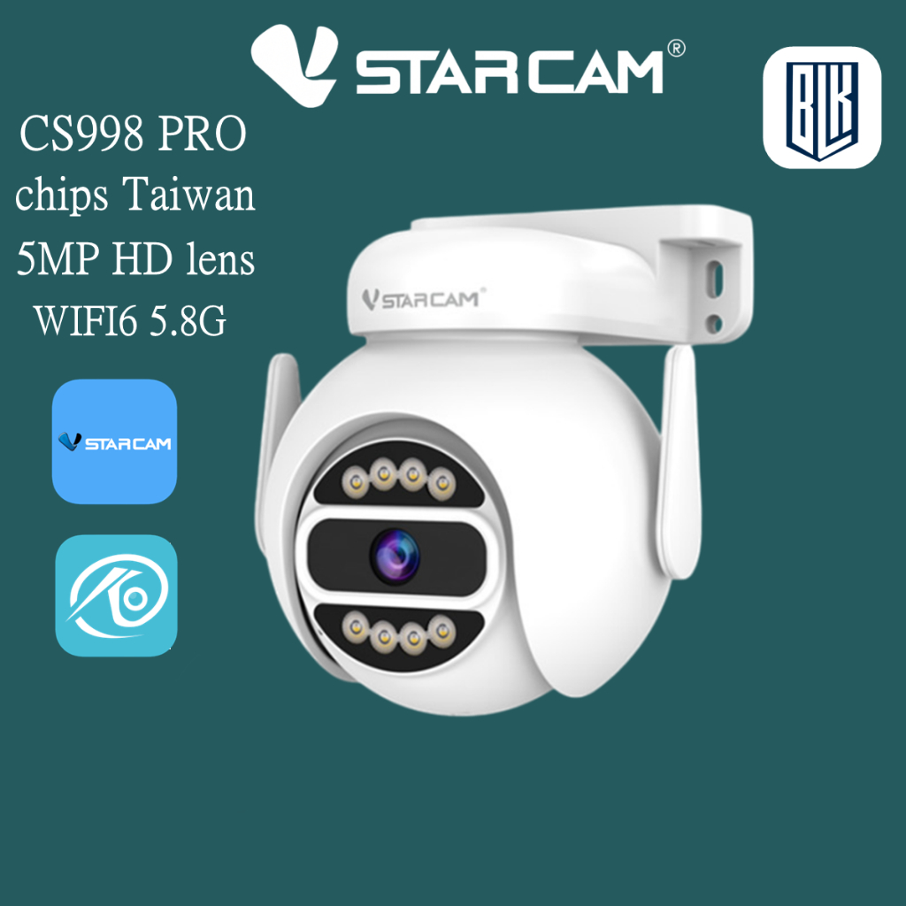 VSTARCAM CS998PRO 5MP WIFI5.8G 5.0MP Ai   CCTV  IP camera  กล้องวงจรปิด กล้องวงจรไร้สายภายนอก outdoo