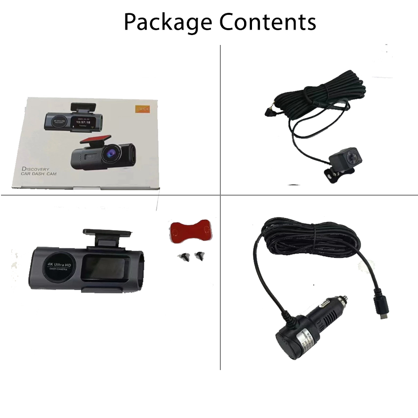 [NEW] Dash Cam 4K+2160P Full HD F+R กล้องติดรถยนต์ มุมกว้าง170 °องศา APP WiFi GPS การดูแบบเรียลไทม์ โหมดกลางค โหมดกลางคื - รูปที่ 7