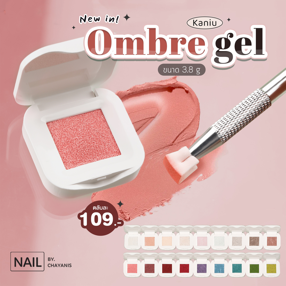 Kaniu Ombre Gel สีเจลไล่สีเล็บแบบตลับคุชชั่น