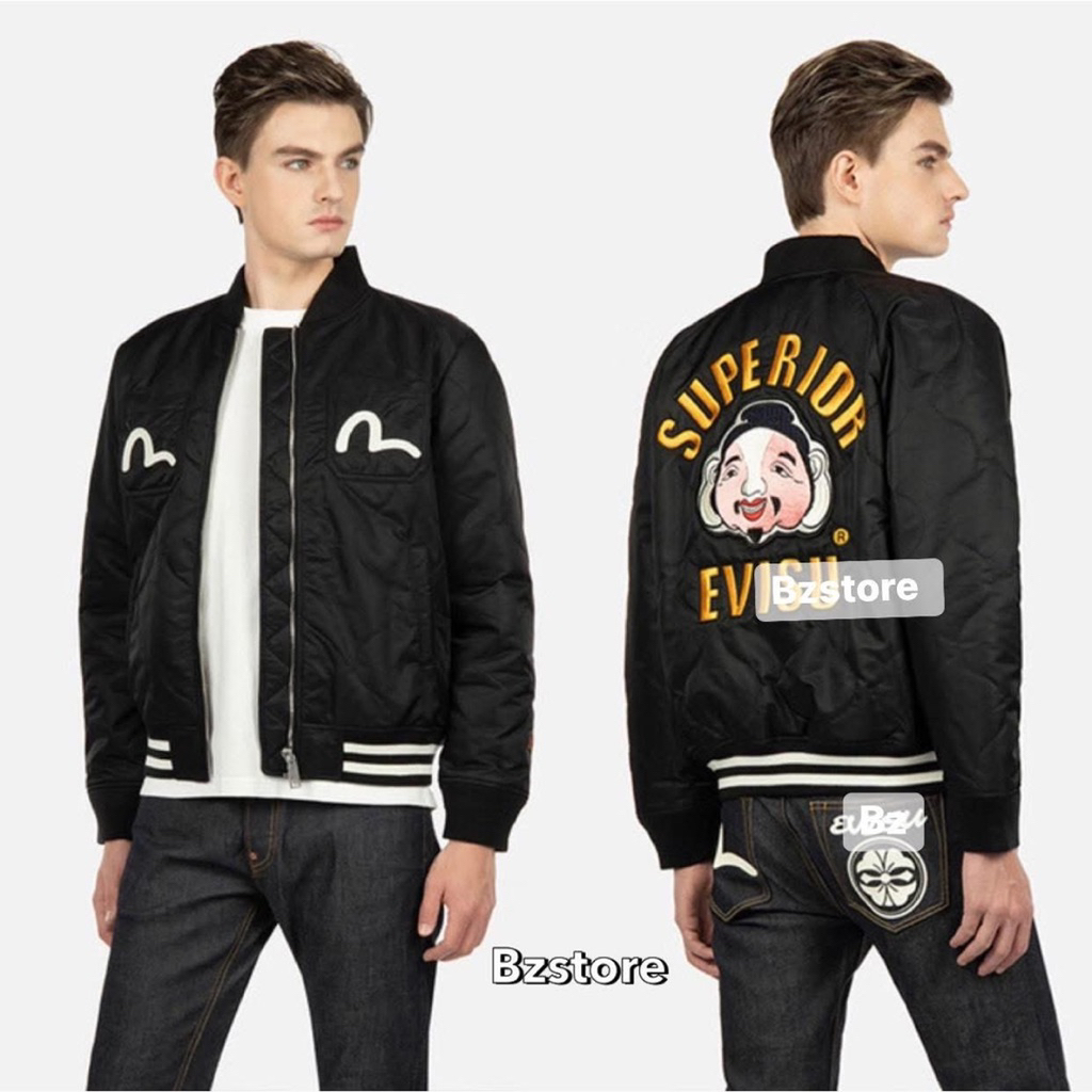 เสื้อแจ็คเก็ต evisu bomber jacket