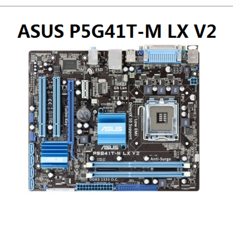 ASUS P5G41T-M LX V2คอมพิวเตอร์ เมนบอร์ด Mainboards LGA 775 Core 2 Extreme/Core 2 Quad/Core 2 Duo/Pen