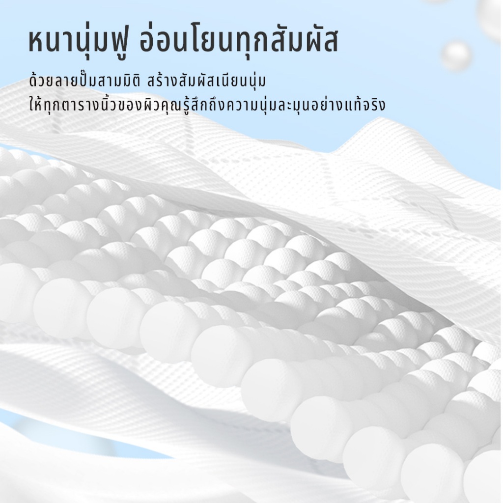 [ใหม่! 6฿/ห่อ] Floriz Tissue กระดาษทิชชู ฟลอริซ คอมฟอร์ทพรีเมียม แบบป๊อปอัพ กระดาษเช็ดหน้า ลายสีฟ้า - 2