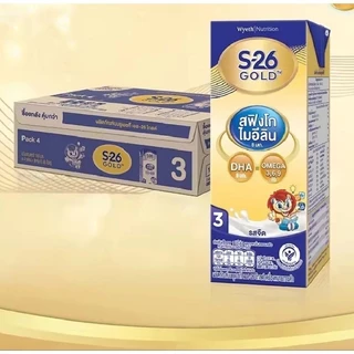 S26 Gold UHT เอส -26 โกล์ด ยูเอชที สูตร3 ขนาด180 ml 36. กล่อง