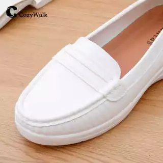 CozyWalk รองเท้าคัชชูผู้หญิง 👠 แบบสวม หนังนิ่ม พื้นนุ่ม เดินสบาย สไตล์มินิมอล มี 3 สี