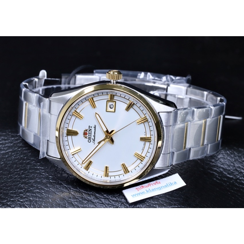 ( แถมกล่องพกพาและที่ตัดสาย) นาฬิกา Orient Stretto Date Automatic รุ่น RA-AC0R01S (38.5mm)