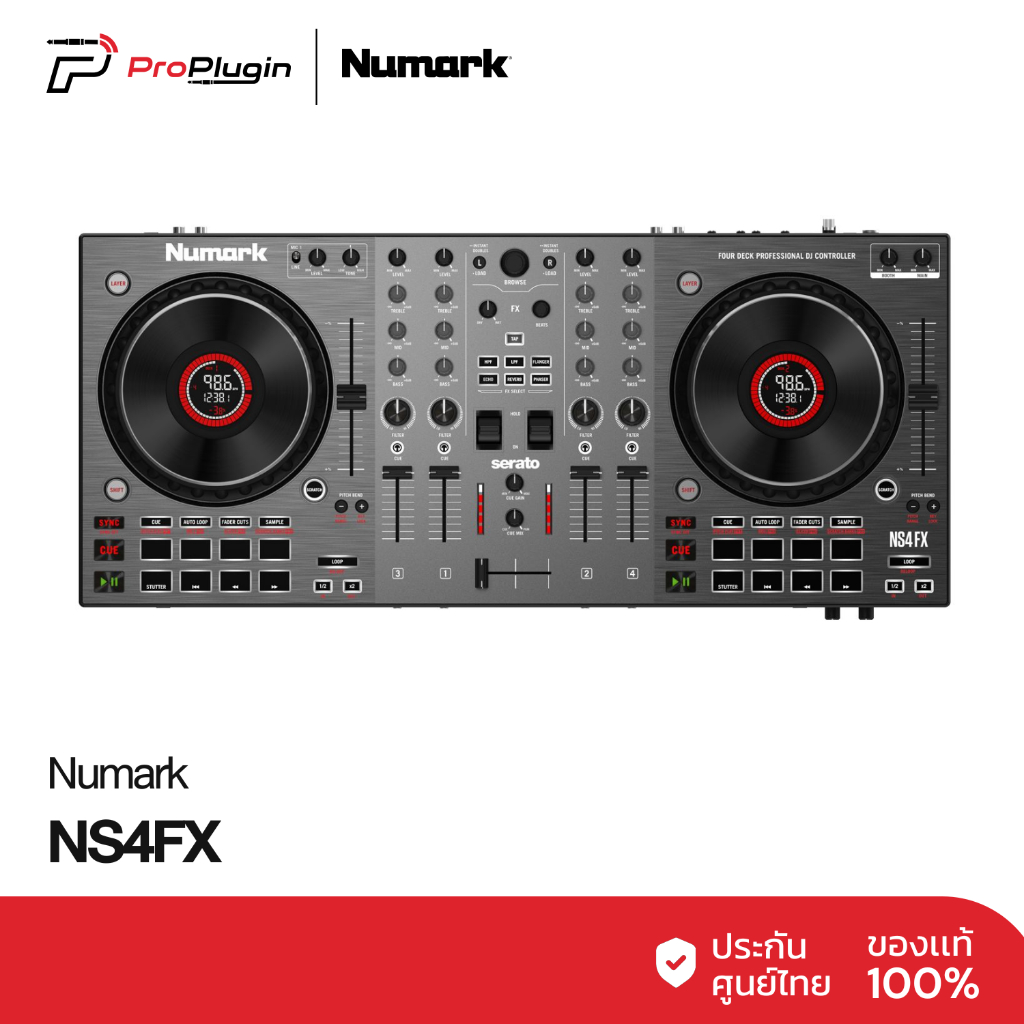 Numark NS4FX เครื่องเล่นดีเจ DJ Controller 4 channel (ProPlugin)