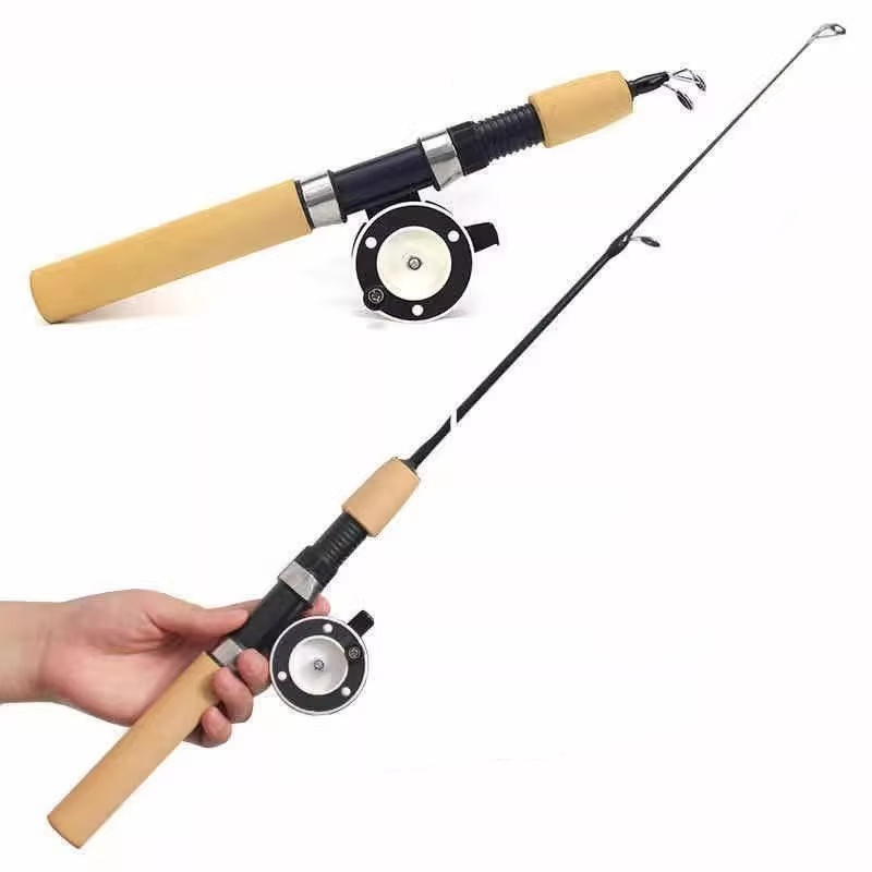 Ultra-Short Ice Fishing Rod Shrimp Rod Pole Soft Adjustability