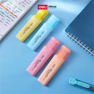 ปากกาไฮไลท์ Deli รุ่น S621 / S621S หัวตัด 1-5 มม. 6 สี เน้นข้อความชัด (1 แท่ง) Highlighter