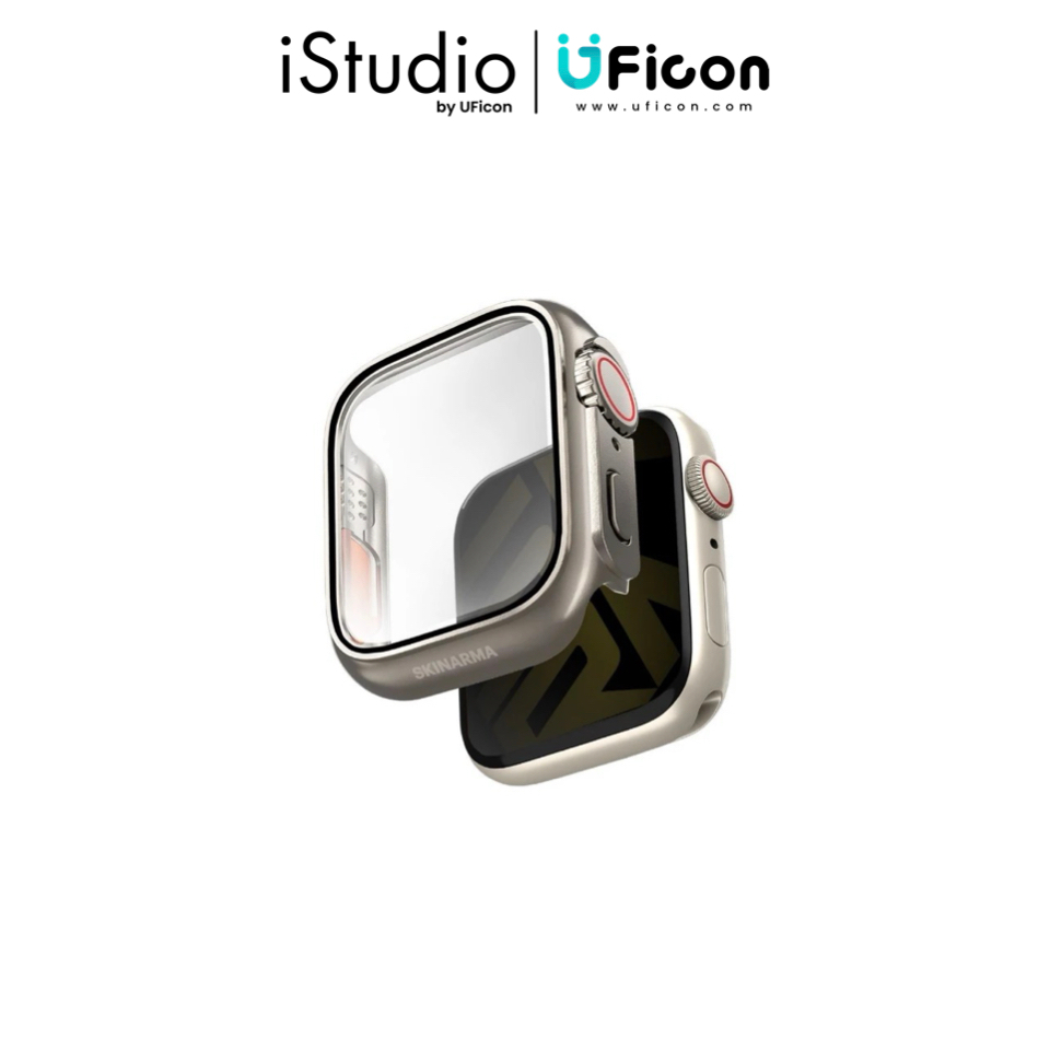 เคส - Apple Watch Skinarma: Casing for Apple Watch 45MM (Series 8/7) Gado Pro with digital crown but